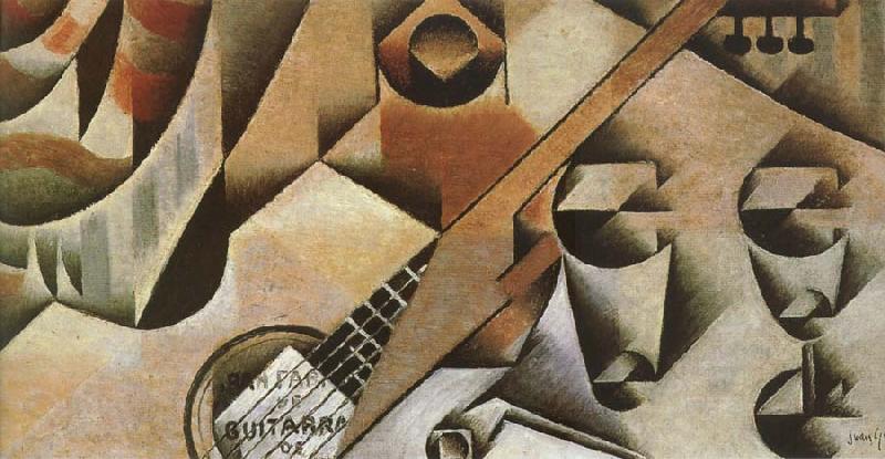 Juan Gris Banjor and cup Norge oil painting art